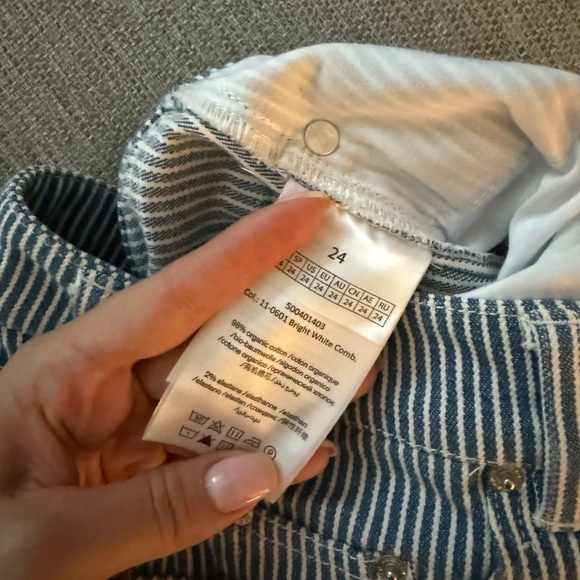 Remain Birger Christensen Blue Stripe Trouser - Picture 7 of 9